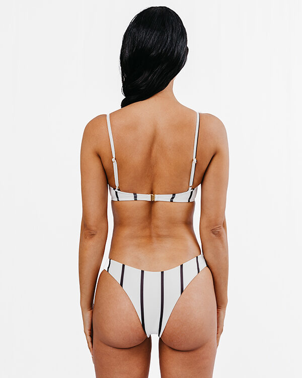 Baia Brazilian Cut Bikini Bottom Schwarz Wei Nachhaltig